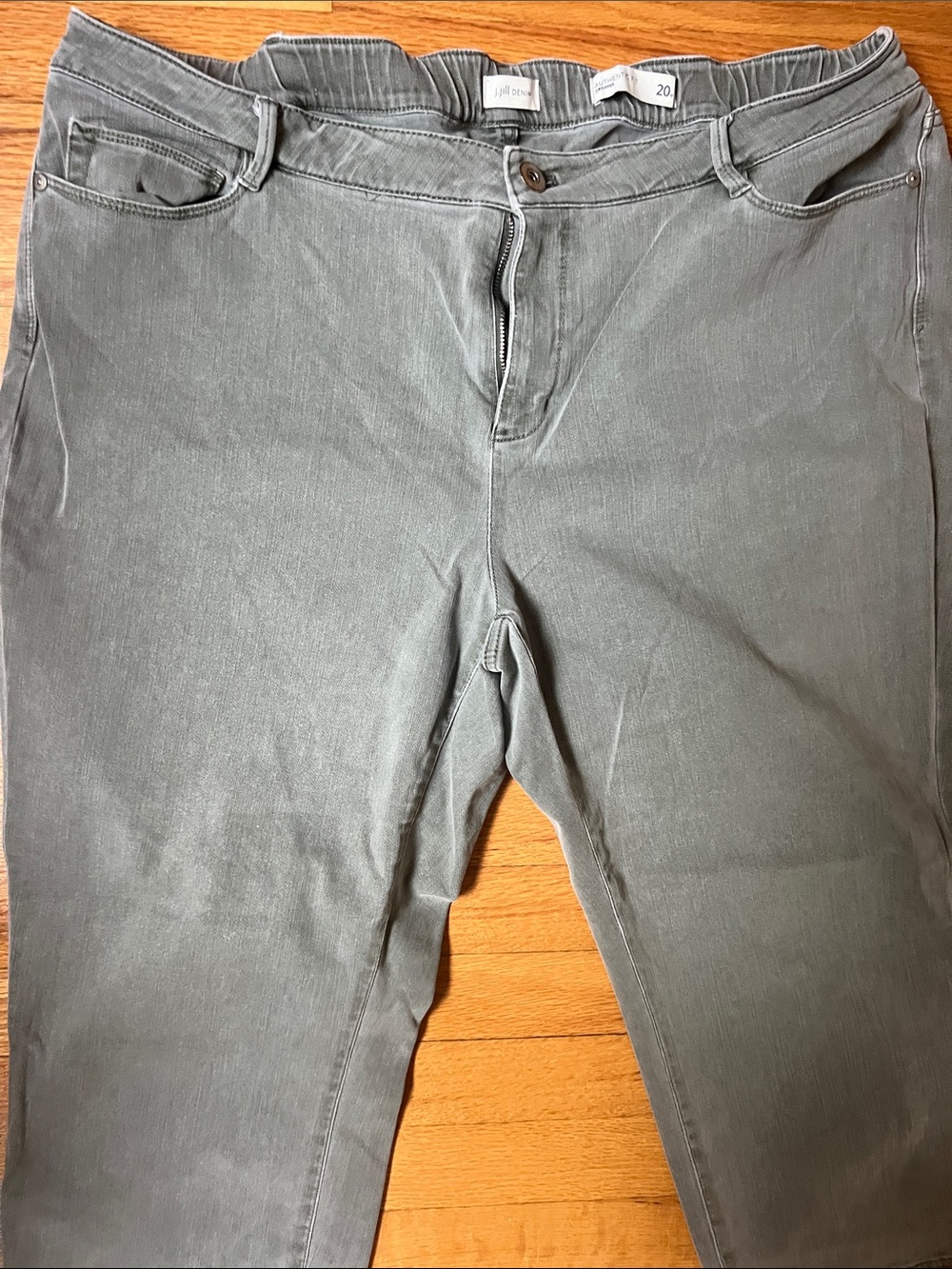 Slim Straight Olive Green Jeans j jil